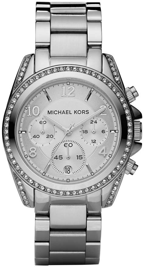 michael kors mk5165 blair silver ladies bracelet watch|Michael Kors Blair MK5165 Women's Watch .